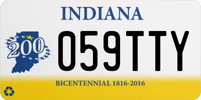 IN license plate 059TTY