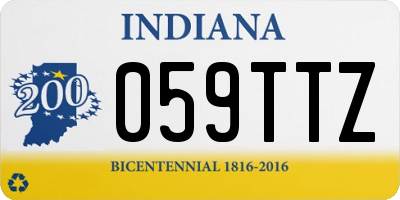 IN license plate 059TTZ
