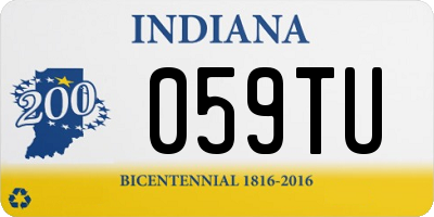 IN license plate 059TU