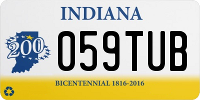 IN license plate 059TUB