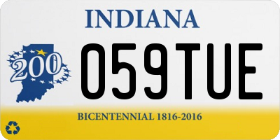 IN license plate 059TUE