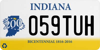 IN license plate 059TUH