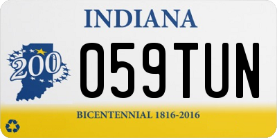 IN license plate 059TUN