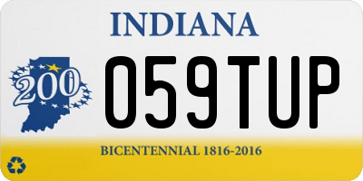 IN license plate 059TUP