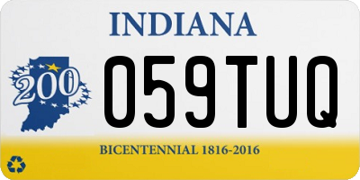 IN license plate 059TUQ