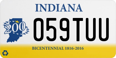 IN license plate 059TUU
