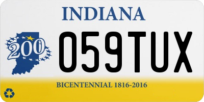 IN license plate 059TUX