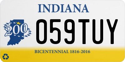 IN license plate 059TUY