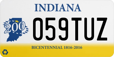 IN license plate 059TUZ