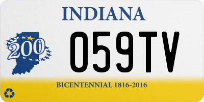 IN license plate 059TV