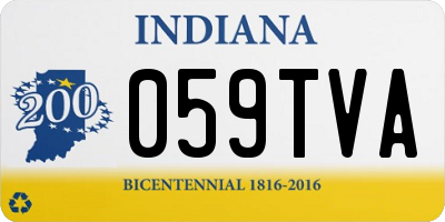 IN license plate 059TVA