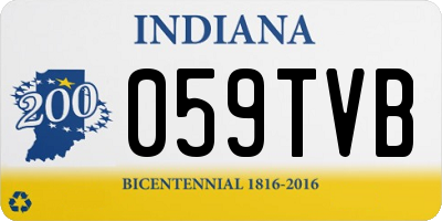 IN license plate 059TVB