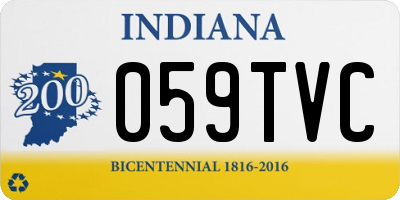 IN license plate 059TVC