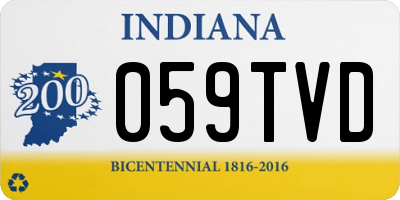 IN license plate 059TVD