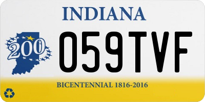 IN license plate 059TVF