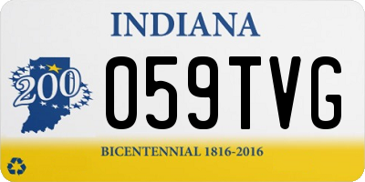 IN license plate 059TVG