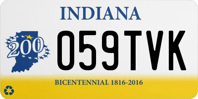 IN license plate 059TVK