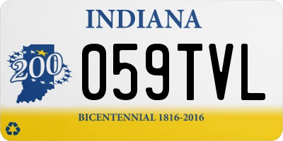 IN license plate 059TVL
