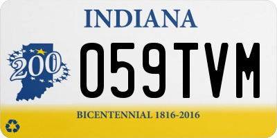 IN license plate 059TVM