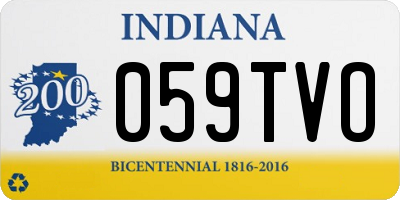 IN license plate 059TVO