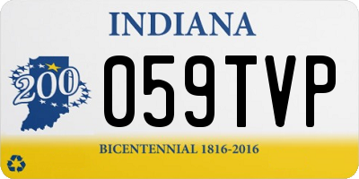 IN license plate 059TVP