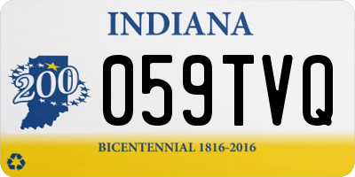 IN license plate 059TVQ
