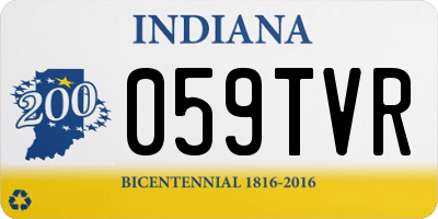 IN license plate 059TVR