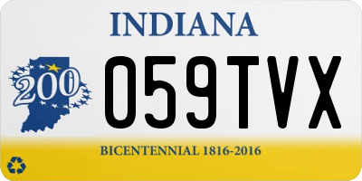 IN license plate 059TVX