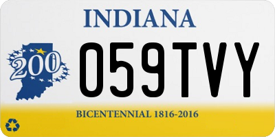 IN license plate 059TVY