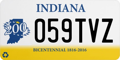 IN license plate 059TVZ