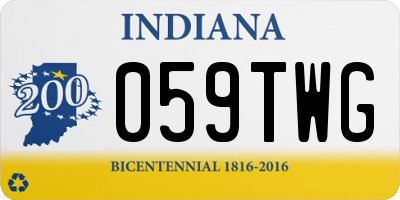 IN license plate 059TWG