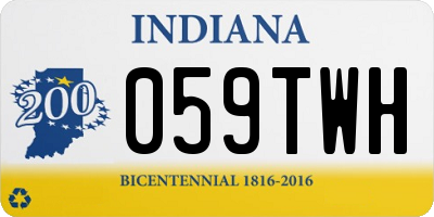 IN license plate 059TWH