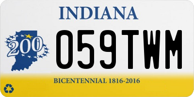 IN license plate 059TWM