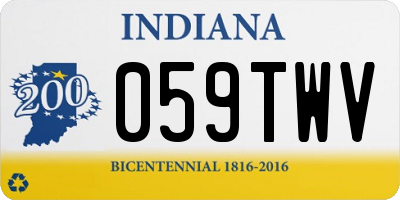 IN license plate 059TWV