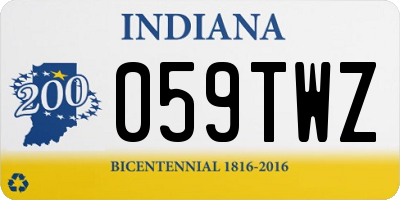 IN license plate 059TWZ
