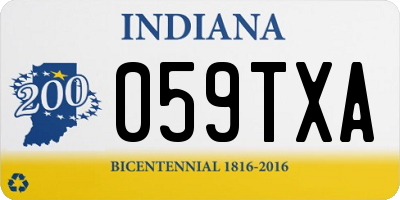 IN license plate 059TXA