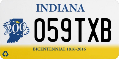 IN license plate 059TXB