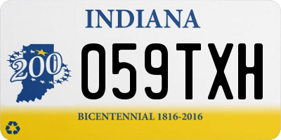 IN license plate 059TXH