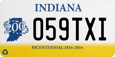 IN license plate 059TXI