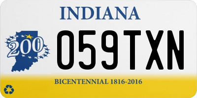 IN license plate 059TXN