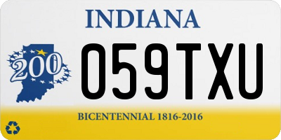 IN license plate 059TXU