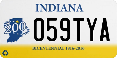 IN license plate 059TYA