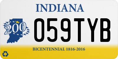 IN license plate 059TYB