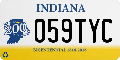 IN license plate 059TYC