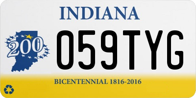IN license plate 059TYG