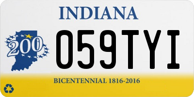 IN license plate 059TYI