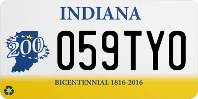 IN license plate 059TYO