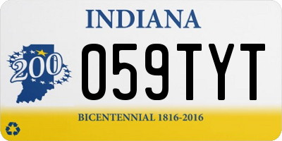 IN license plate 059TYT