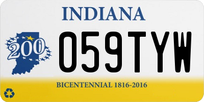 IN license plate 059TYW