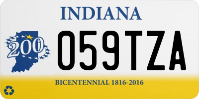 IN license plate 059TZA
